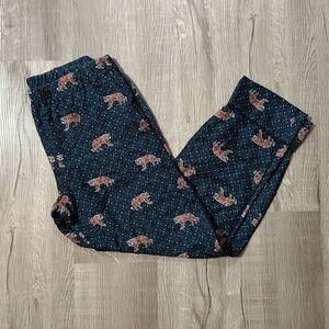 J. Crew 100 % Silk Tiger Print Pants